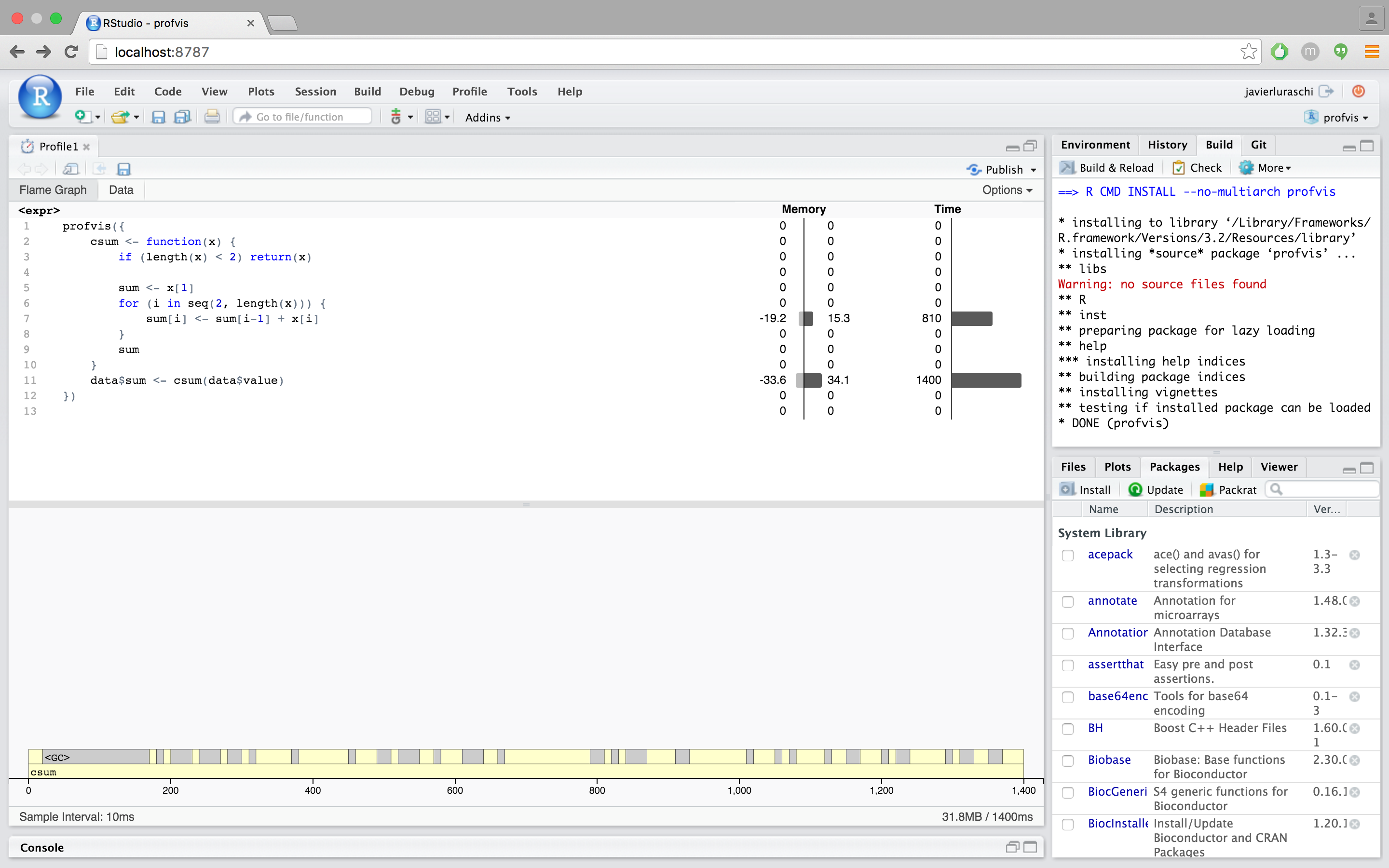 Profiling R code with the RStudio IDE – RStudio Support